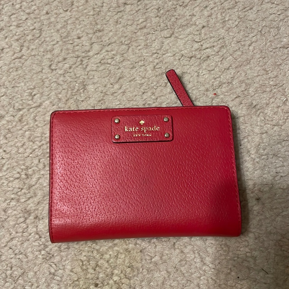 Kate spade red wallet